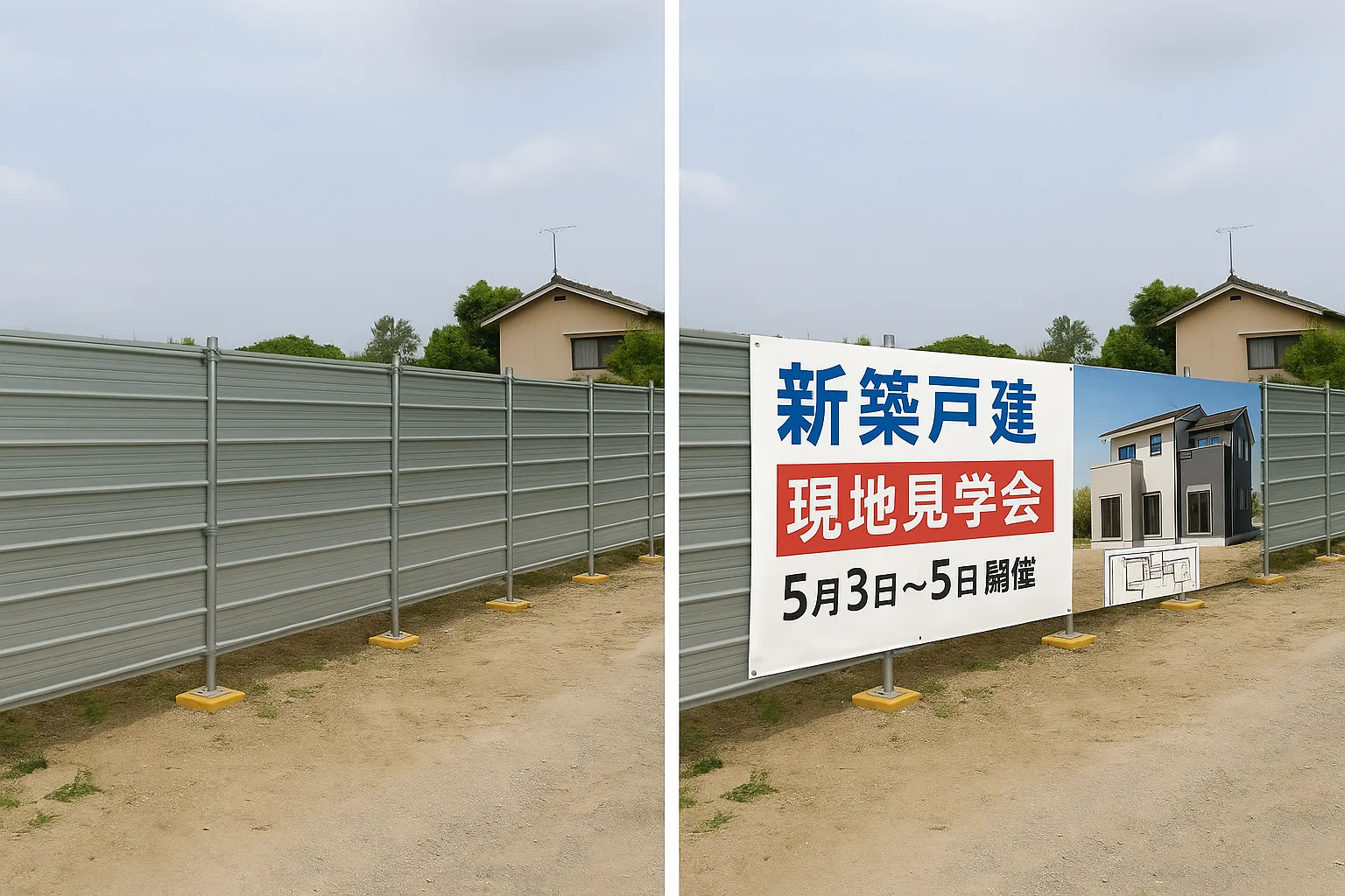 横断幕フェンス広告
