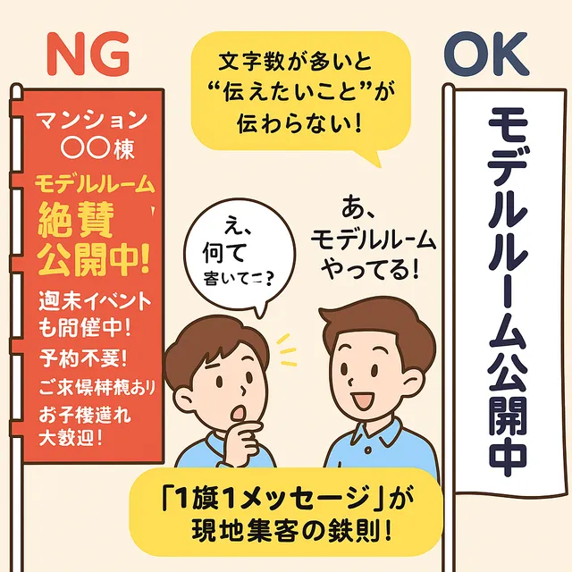 マンションのぼり旗　イメージ